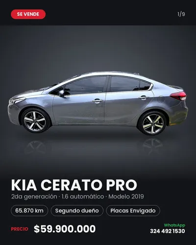 Kia CERATO PRO 2019 - $59.900.000 | Rival